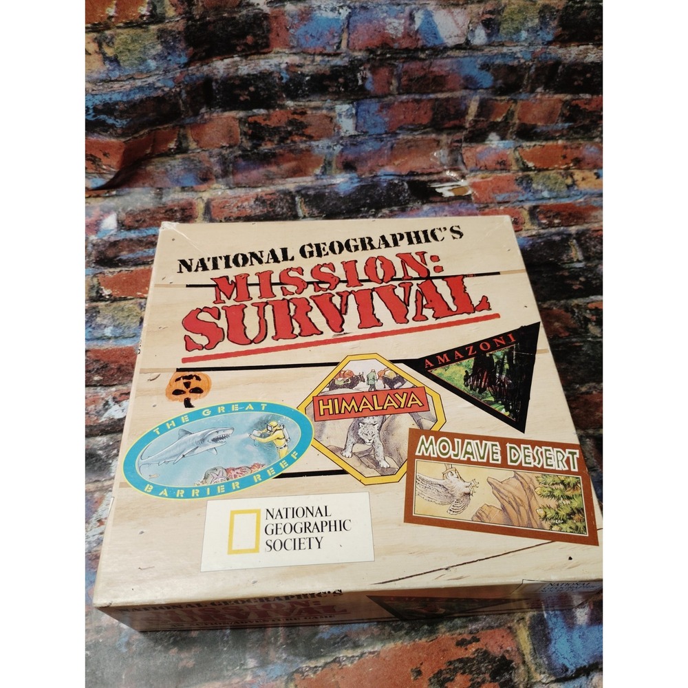 National Geographic Mission Survival Board Game Complete